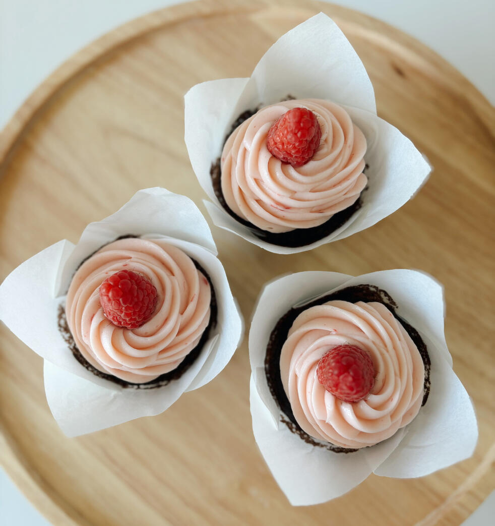 Lemon Raspberry cupcake